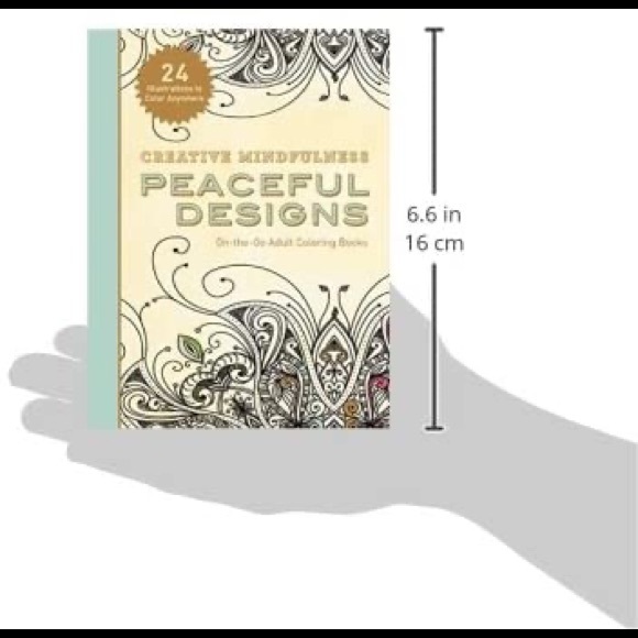 💚3/20$5/25💚Creative Mindfulness:Peaceful Designs On the go Adult Coloring Book - Picture 2 of 5
